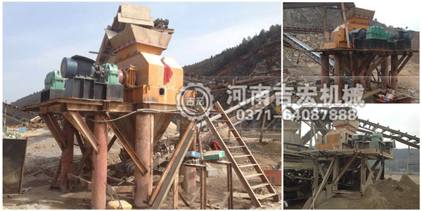 液壓對輥破碎機(jī)生產(chǎn)現(xiàn)場